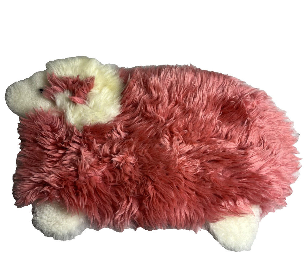 Handmade Baby Lamb Rug Fluffy Lambskin Play Mat Nursery Decor